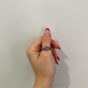 Funky silver ring